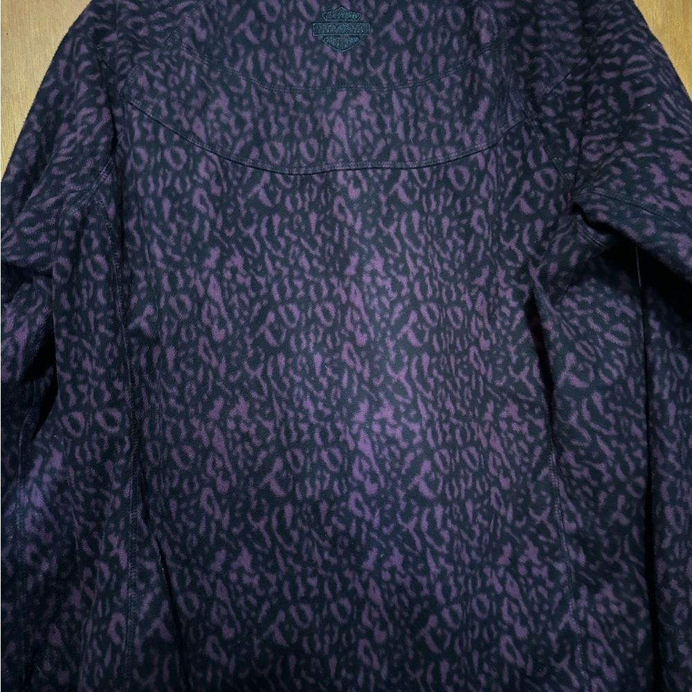 Harley Davidson 2XL Purple and Black Jacket